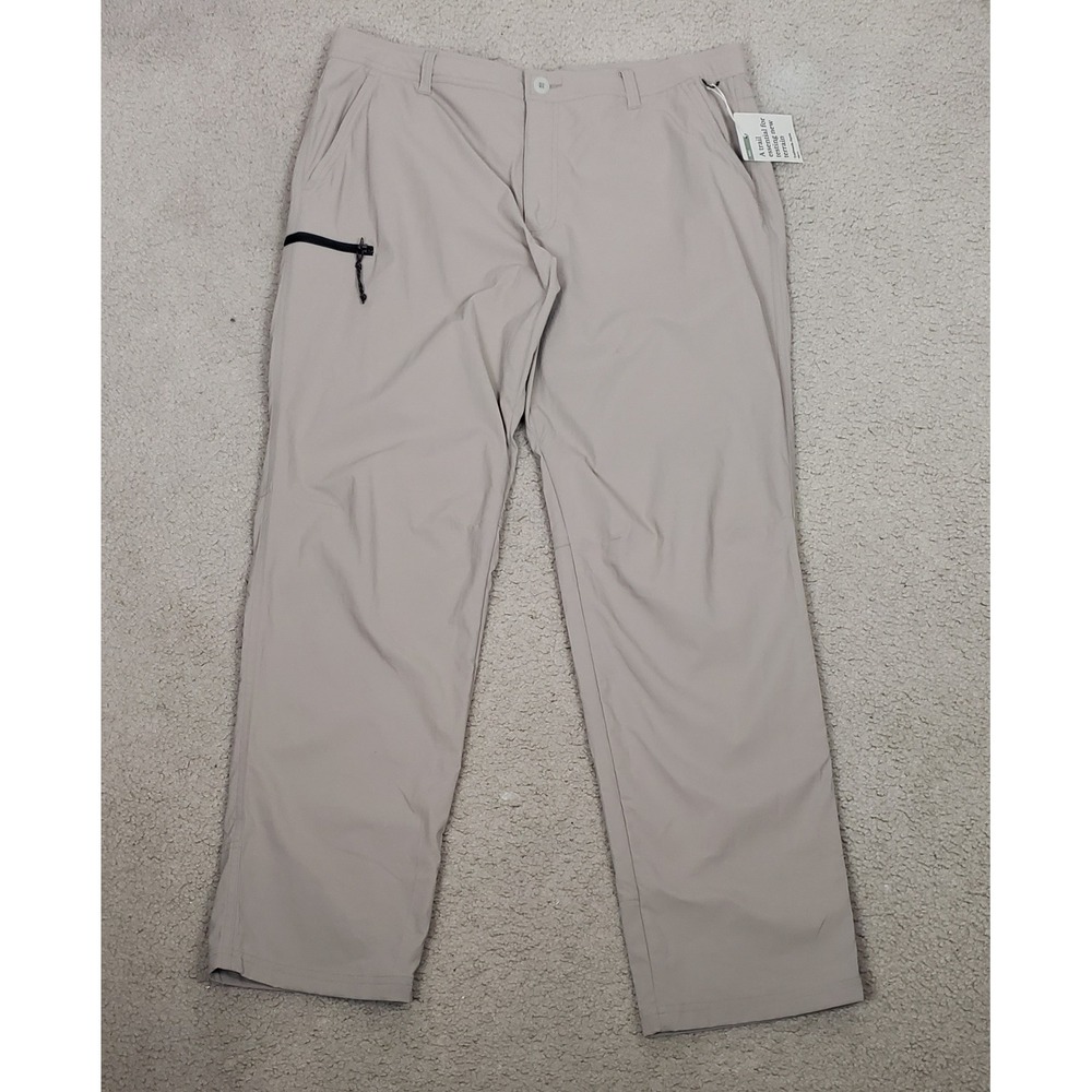 REI Co-op Trailmade Pants Mens 38x32 Mushroom Taupe Nylon Spandex Hiking Outdoor
